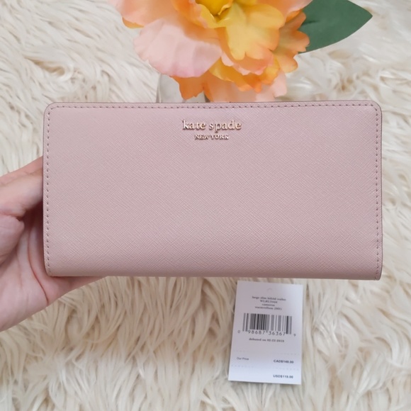 kate spade Handbags - New Kate Spade Cameron Large Slim Bifold Wallet